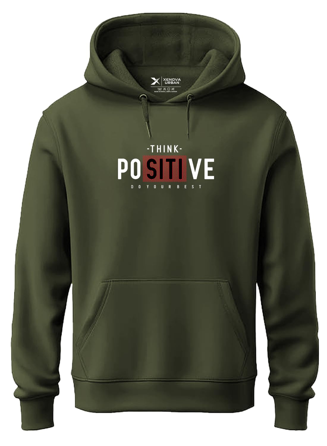 xenovaurban Hoodie for Men/Women | Unisex fit Cotton Fleece Hooded Sweatshirt - POSIT1-picture-18