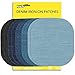 ZEFFFKA Patchs Jean Thermocollant Denim Qualité Supérieure L'intérieur L'extérieur Colle Plus Forte 100% Coton Décoration Réparation Bleu Assorties 10 Pcs Taille 4-1/4" by 3-3/4" (9.8 cm x 10.8 cm)