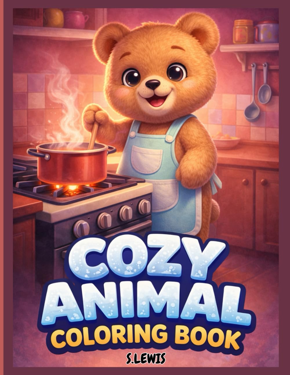 Cozy Animal Coloring Book: Cute Coloring Pages For Adults and Teens: Featuring Relaxing Designs For Stress Relief Fun