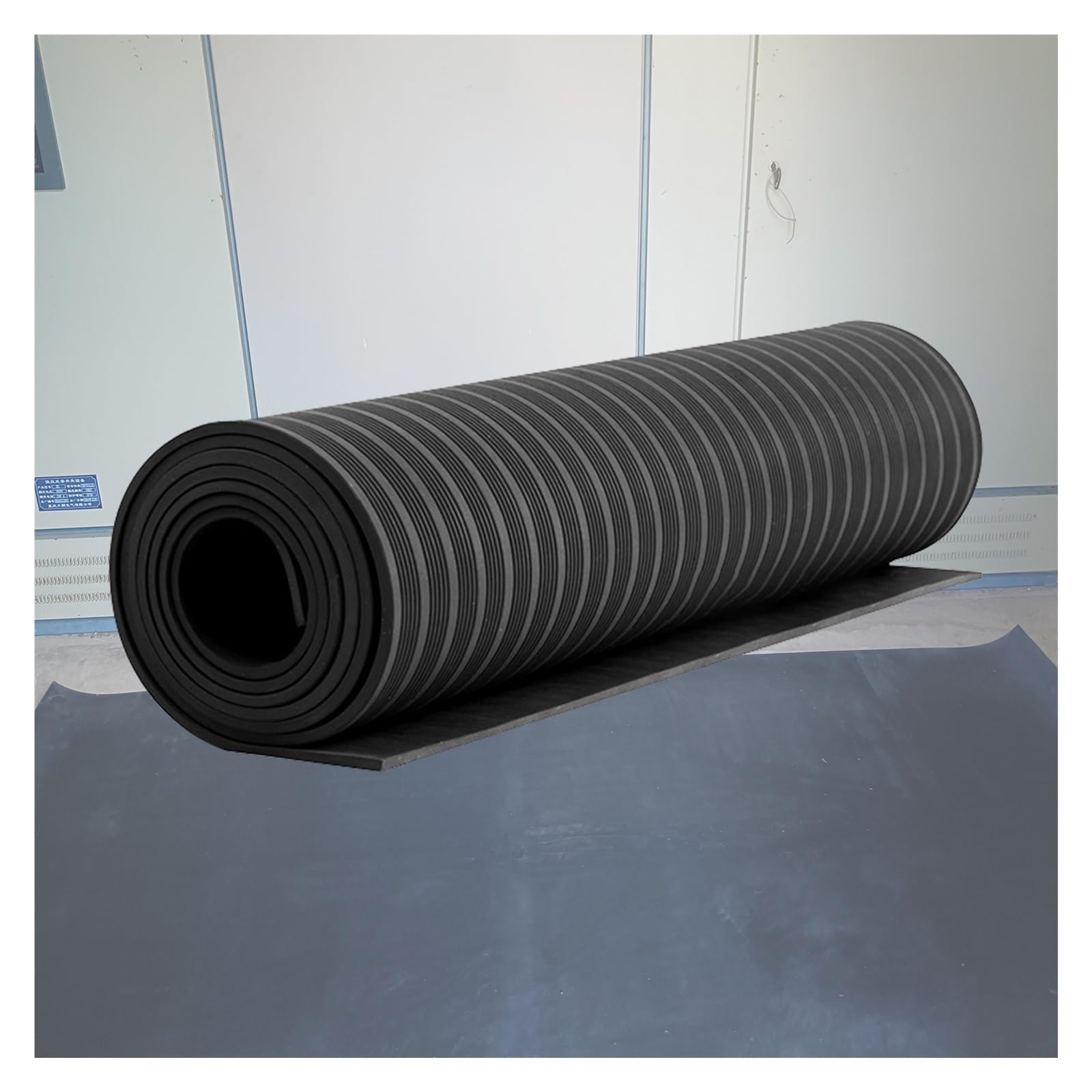 ZJKXJH Distribution Room Rubber Mat Insulated, Cuttable Electrical Insulating Mats for Power Electrician, Large Anti-electrocution Safety Matting 3ft Wide(LxWxT 6' x 3 1/5' x 1/4