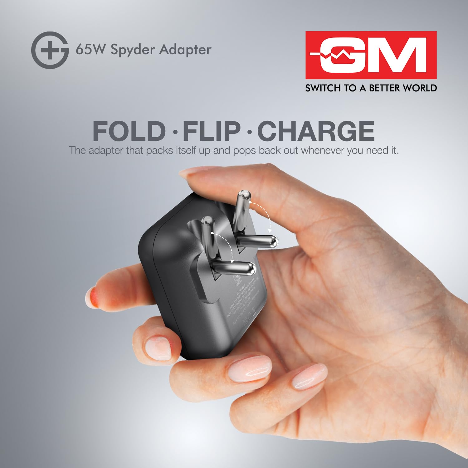 GM G+ 65W Spyder GaN Charger - Fast Charging -7