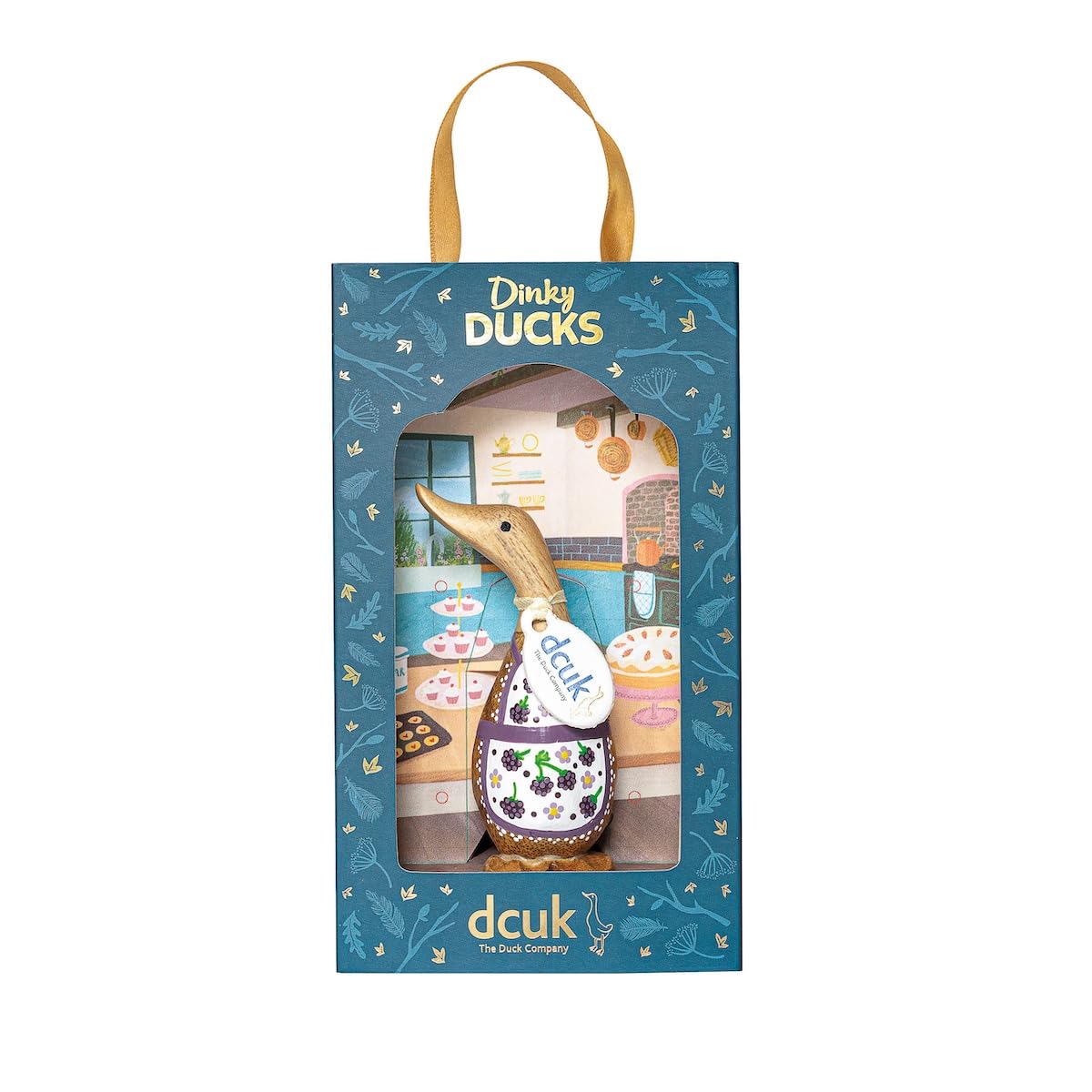 DCUK Dinky Baker Design Ducks - pudełko prezentowe - wzór jeżynowy