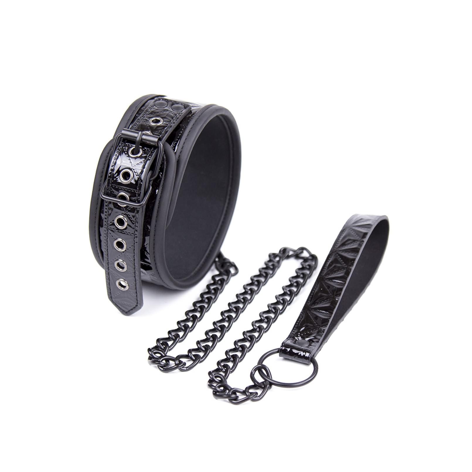 FOCICE BDSM Collar And Leash for Sex, Adjustable Leather Choker with Chain, Submissive Slut Slave Collar for Women, Bondage Collars for Women, SM Sex Toys for Couples Flirt Play Fetish Cosplay