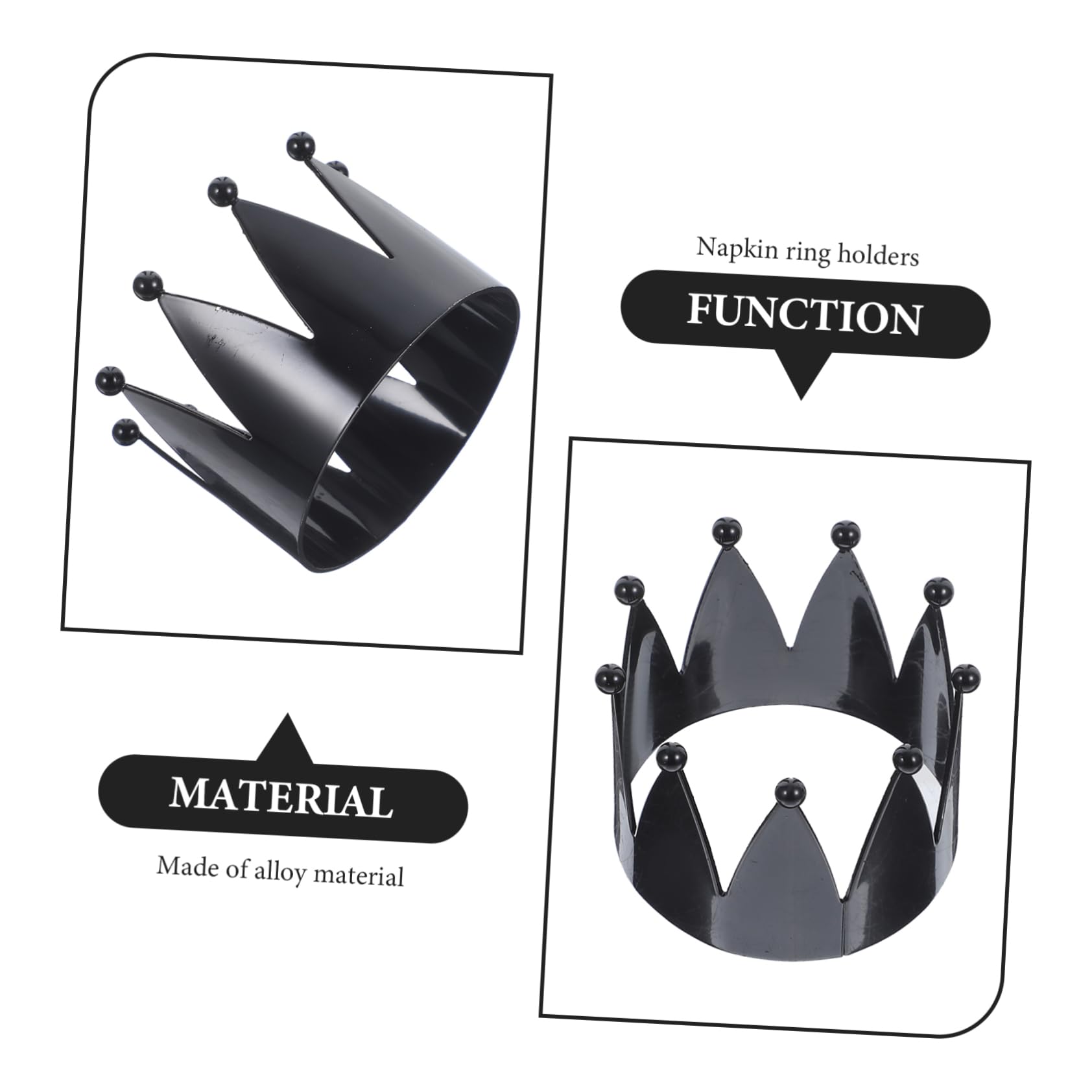 5 Ensembles Serviette Forme Support Décoratif pour Table De Mariage Dîner 4 Pièces * 5