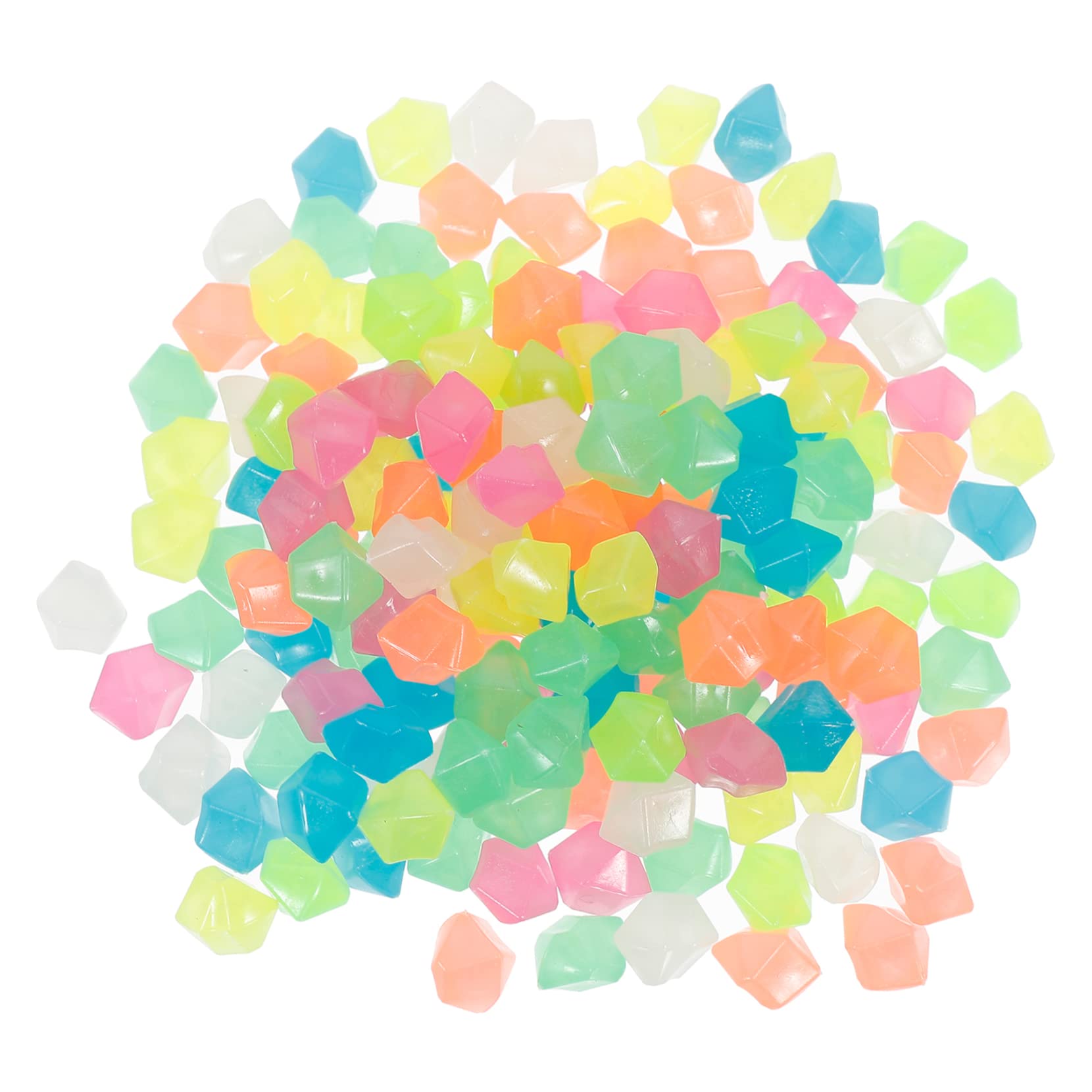 Parliky Luminous Gravel 400pcs Night-Shining Stones for Aquarium Pond Landscape and Outdoor Dec