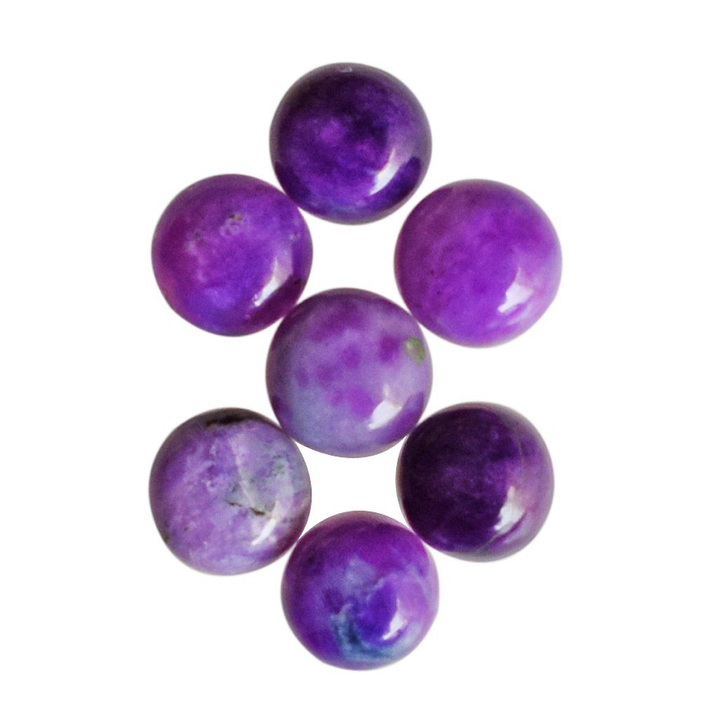 ABC Jewelry Mart 12mm Round Shape, Natural Sugilite Cabochon, Gemstone For Making Jewellery,Best Pri