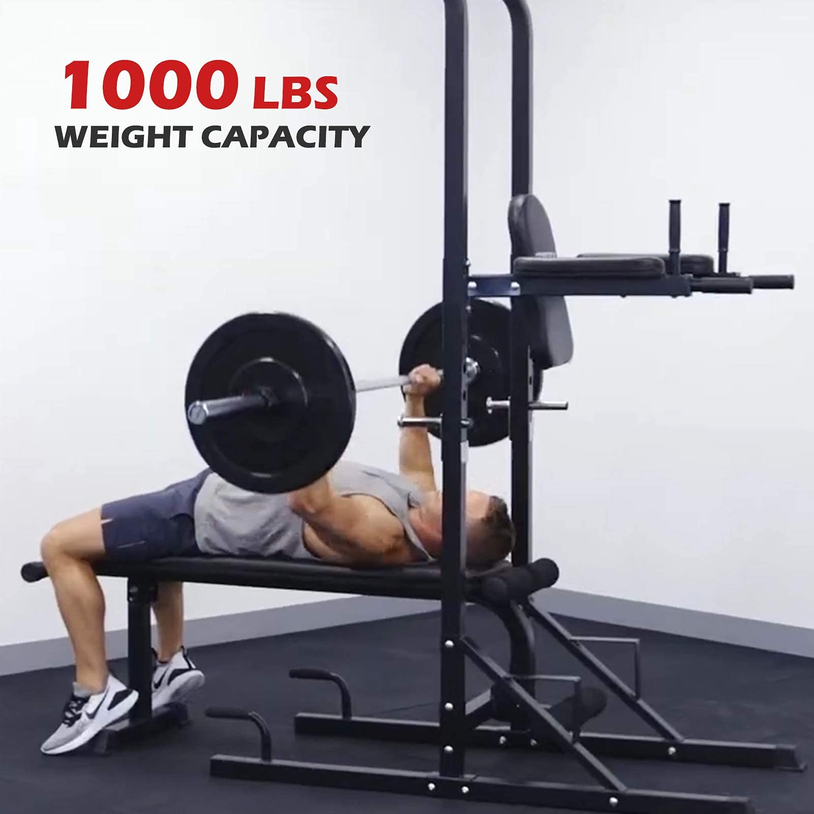 Buy ER KANG Power Tower with Bench, 1000 LBS Pull Up Bar Dip Station