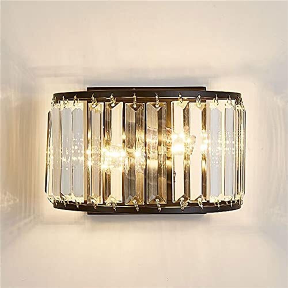 Lampy ścienne wiszące do łazienki E12, nowoczesna kryształowa lampa ścienna do wnętrz, kryształowa kropla kinkiet K9 do sypialni, przedpokoju salonu, jest