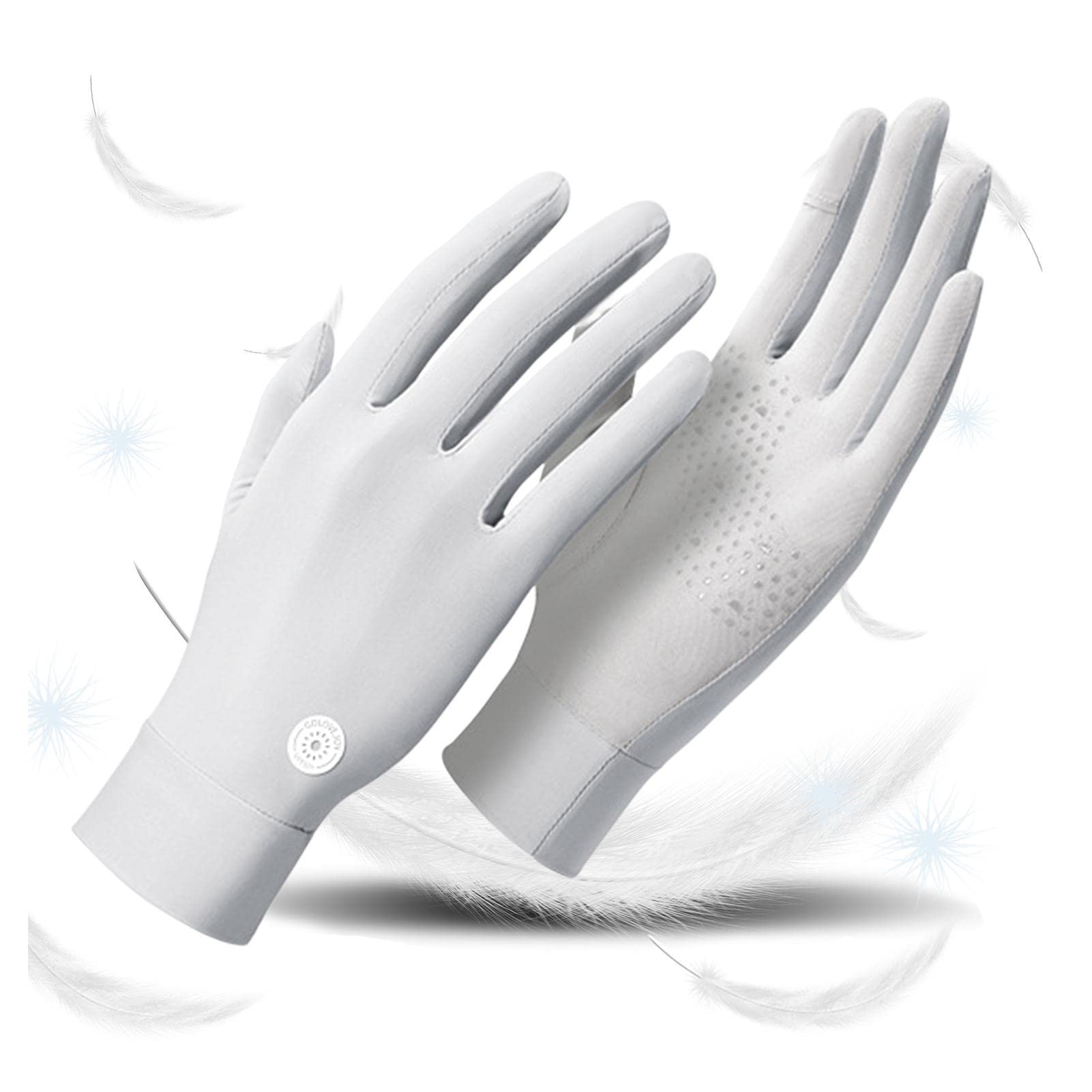 Guantes FPS | protección Solar Transpirables Ice Feeling Thin UPF 50+,navegación, conducción Hombres para Remo, Kayak, conducción, Remo, piragüismo