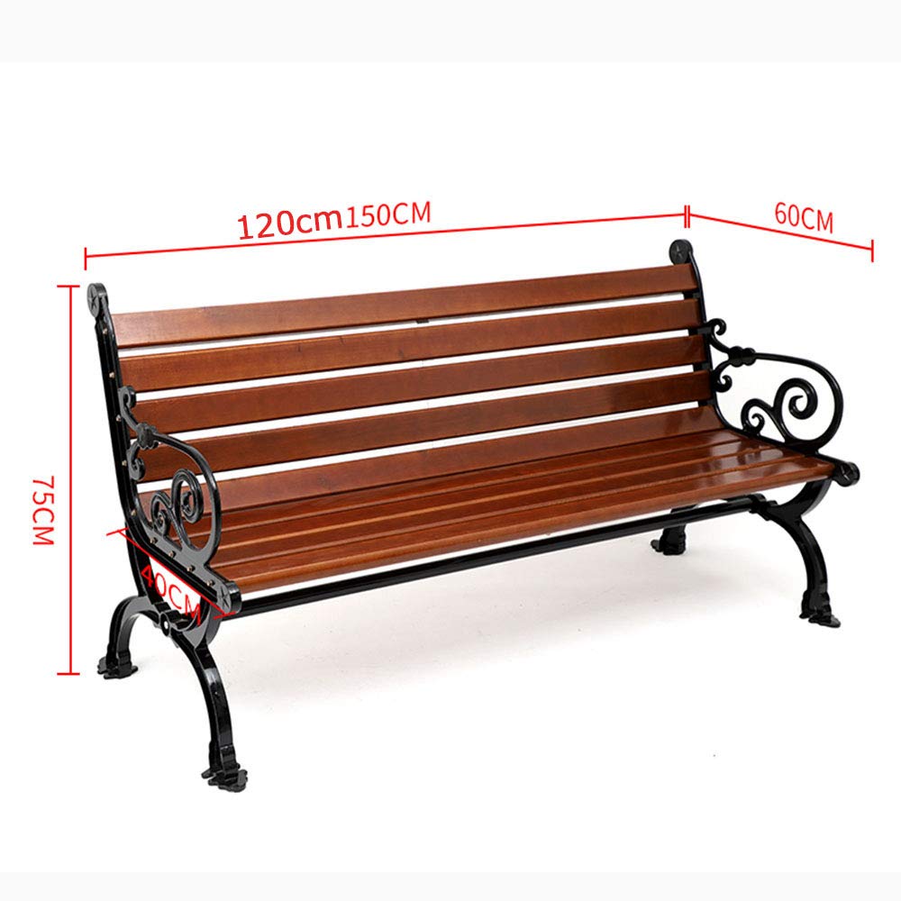 木製 3人掛けベンチ Amazon.co.jp: 木製公園のベンチ、肘掛けと背もたれ付きの