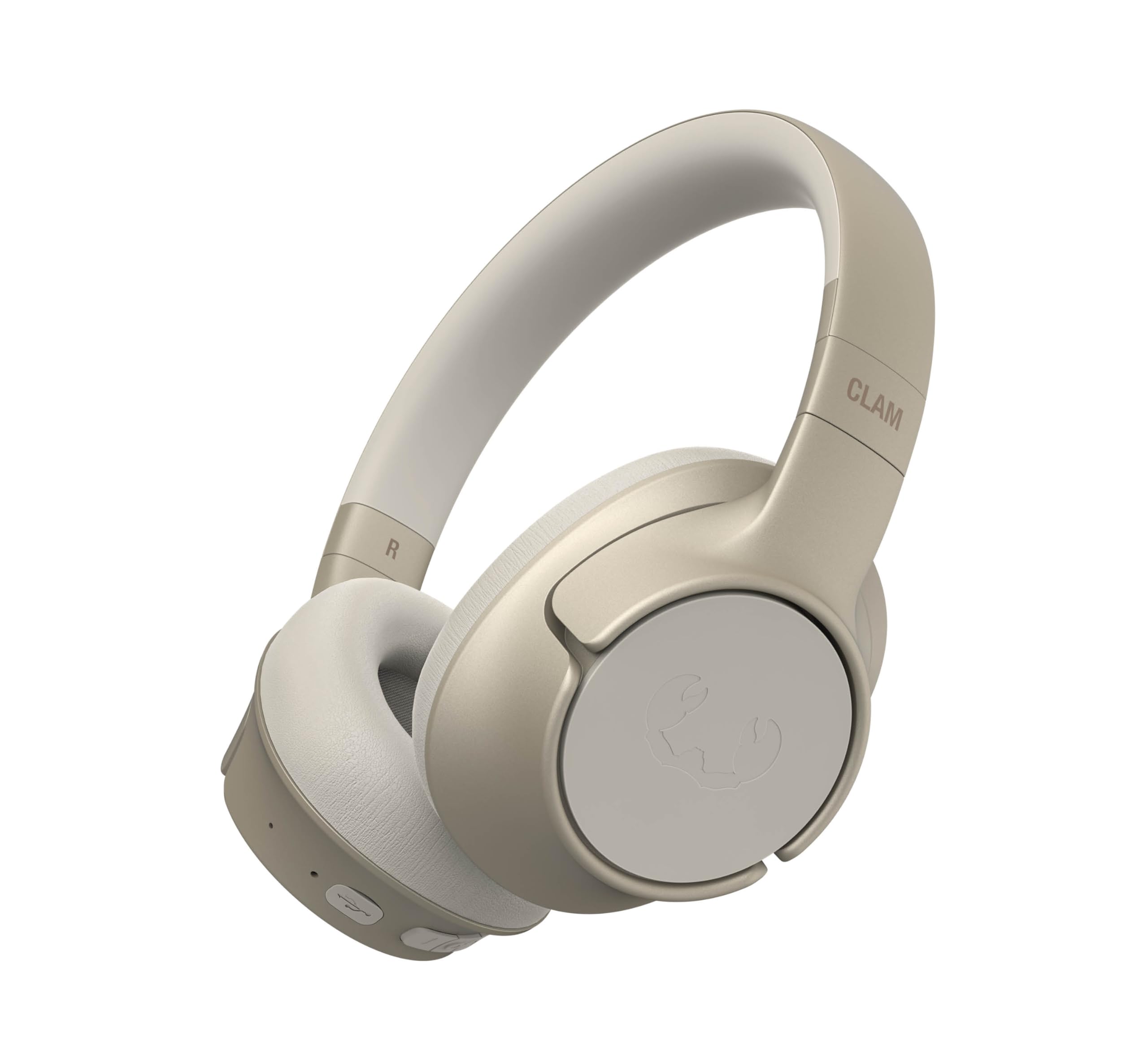 Fresh 'n Rebel Clam Fuse Bluetooth kopfhörer Over Ear mit Hybrid Active Noise Cancelling, mit ENC-Mikrofon (perfekte Anrufe), Kabellose kopfhörer mit Ambient Mode, 45h Spielzeit (Beige)