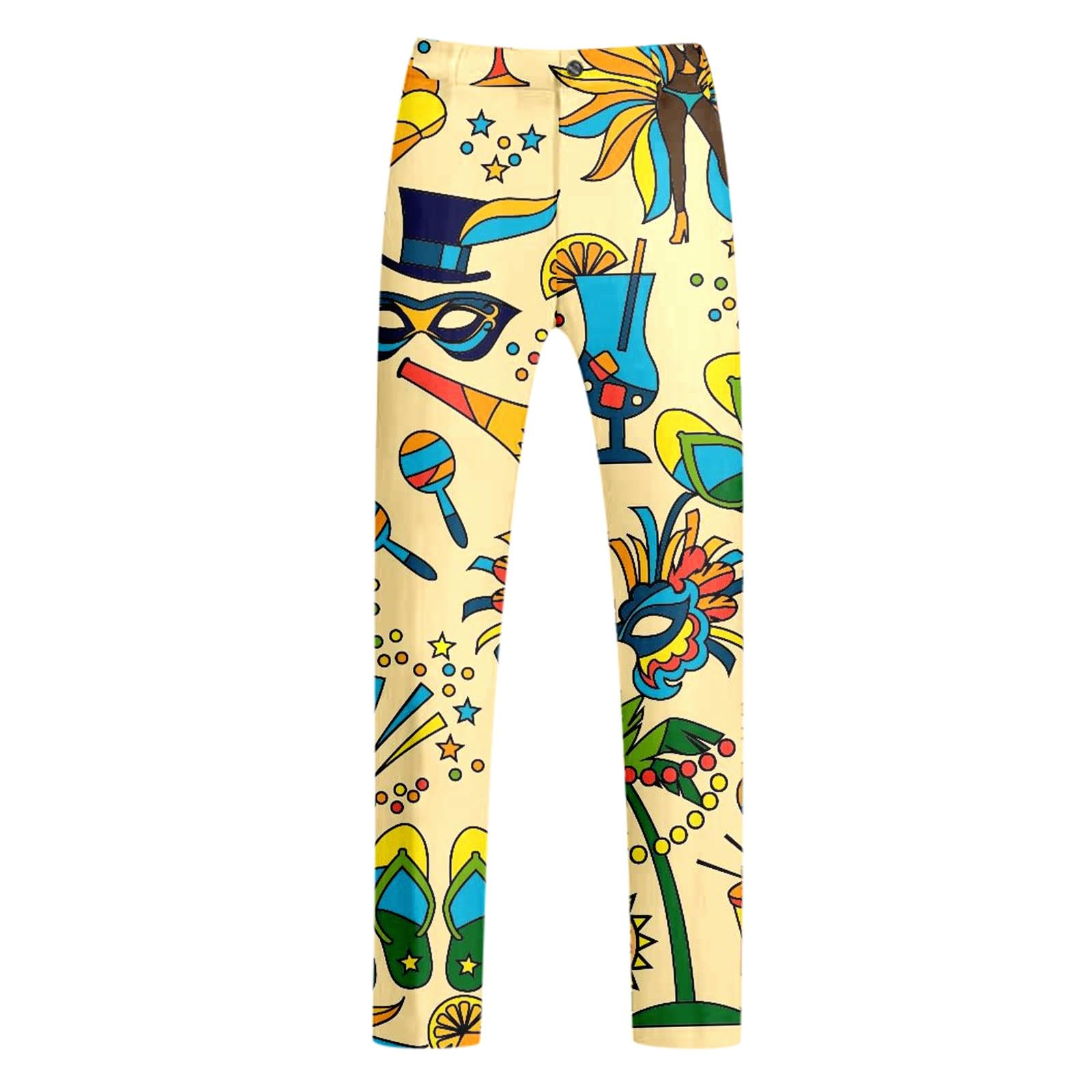 Party Fashion Anzug Herren Lustiger Graffiti Anzug Bunt Jackett und Hose Faschingskostüme Vintage Festliche EIN Knopf Sakko 60er Jahre Art Style Outfit Mardi Gras Karneval Kostüm
