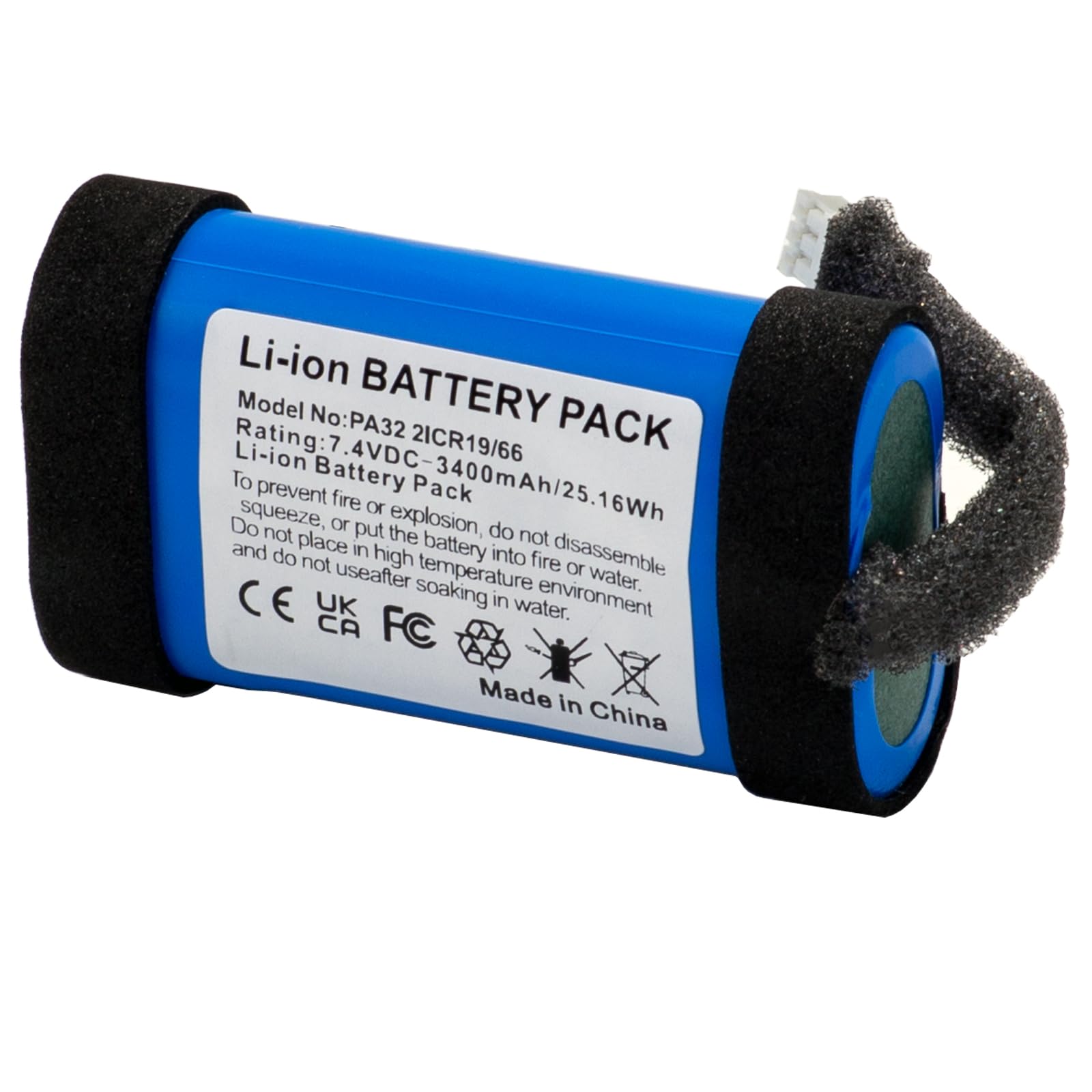 UNIKARO Batteries are Suitable for Marshall Emberton, Emberton II 7.4 V 3400 mAh Lithium ion Battery