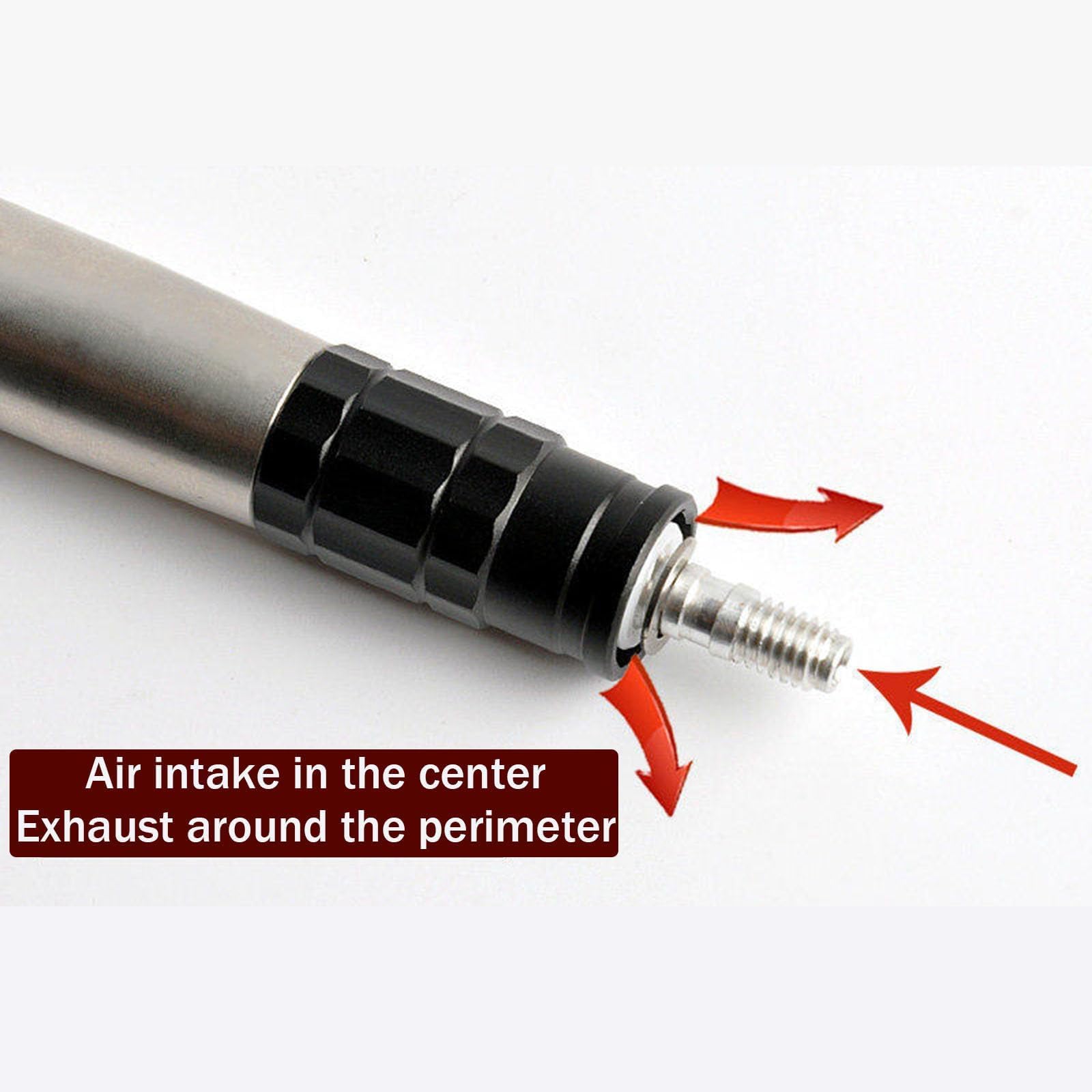 Lápiz de grabado neumático con punta de carburo de tungsteno de 2,0 mm | Herramienta de grabado neumático para metal, presión de entrada de 90 psi, velocidad de 18 000 rpm, para metal, vidrio