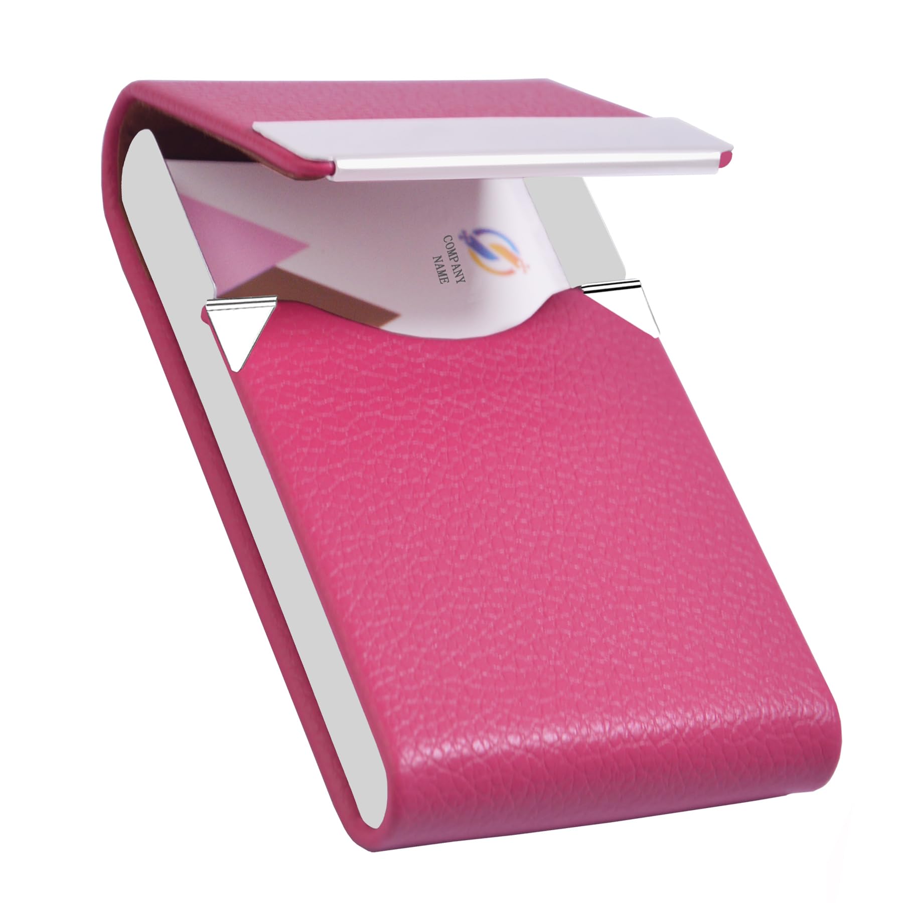 Business Card Holder with Ultra Slim Design,Business Card Case with Premium PU Leather, Suit Pocket Metal Card Holder for Women/Men,Professional Name