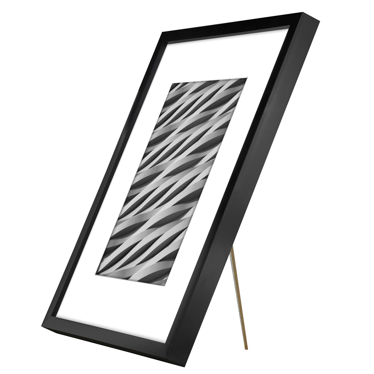 Americanflat - Cornice Portafoto Sottile In Oro Con Vetro Resistente
