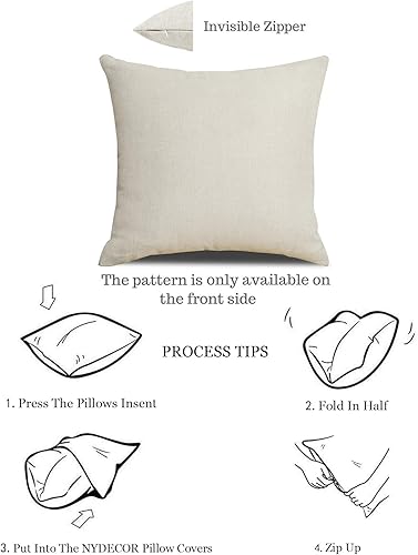 Miniatura 9 de Juego de 4 fundas de almohada abstractas de estilo bohemio de mediados de siglo, modernas, geométricas, hojas y sol, fundas de almohada bohemias de