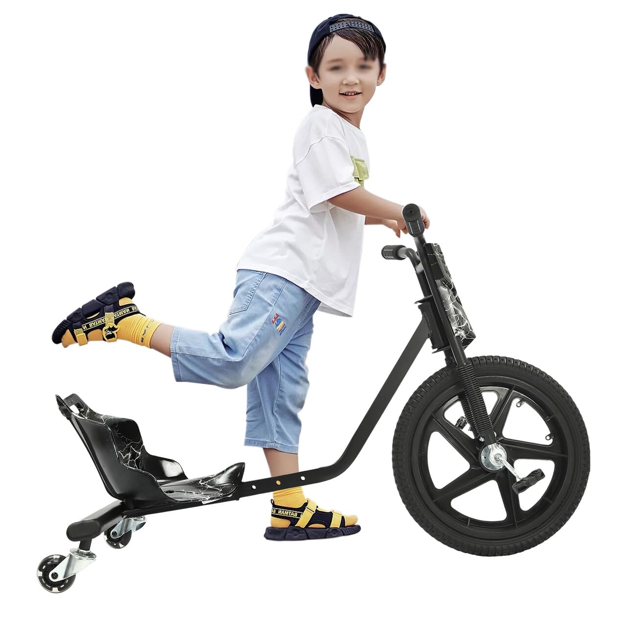Drift Scooter Drifter Triciclo Triciclo Trike Trike para niños Bicicleta de niños Pedal Scooter de deriva Triciclos Rueda Trasera con Luz Triciclos Juguetes Rodantes Gokart 3 Ruedas Bicicleta 360