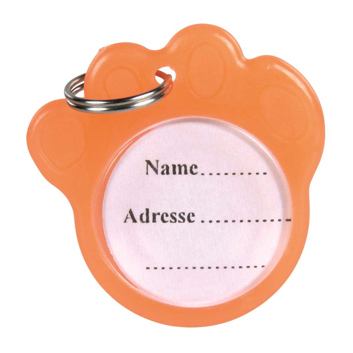 Trixie Adressanhänger, phosphoreszierend, ø 3,5 cm, orange