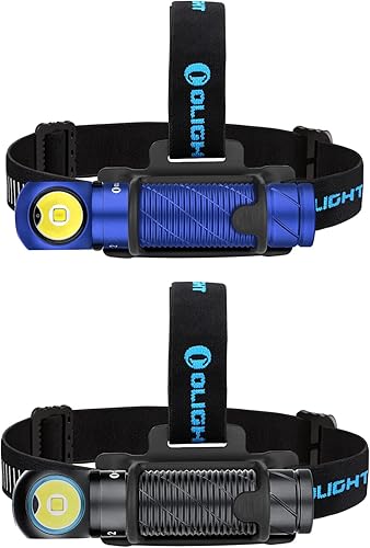 OLIGHT Perun - Linterna frontal recargable de 2 500 lúmenes (azul con negro)