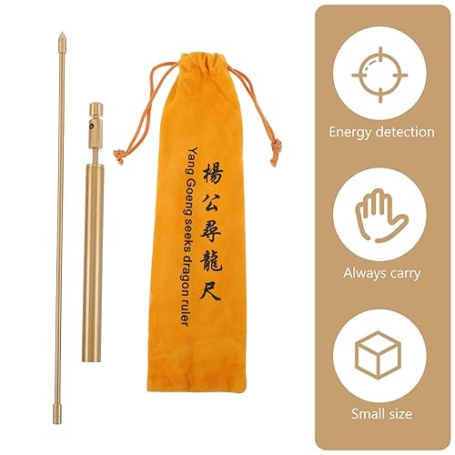 Miniatura 9 de 1 juego de varillas de radiestesia de cobre, varillas de radiestesia retráctiles, varillas de adivinación de latón, varillas de caza fantasma,