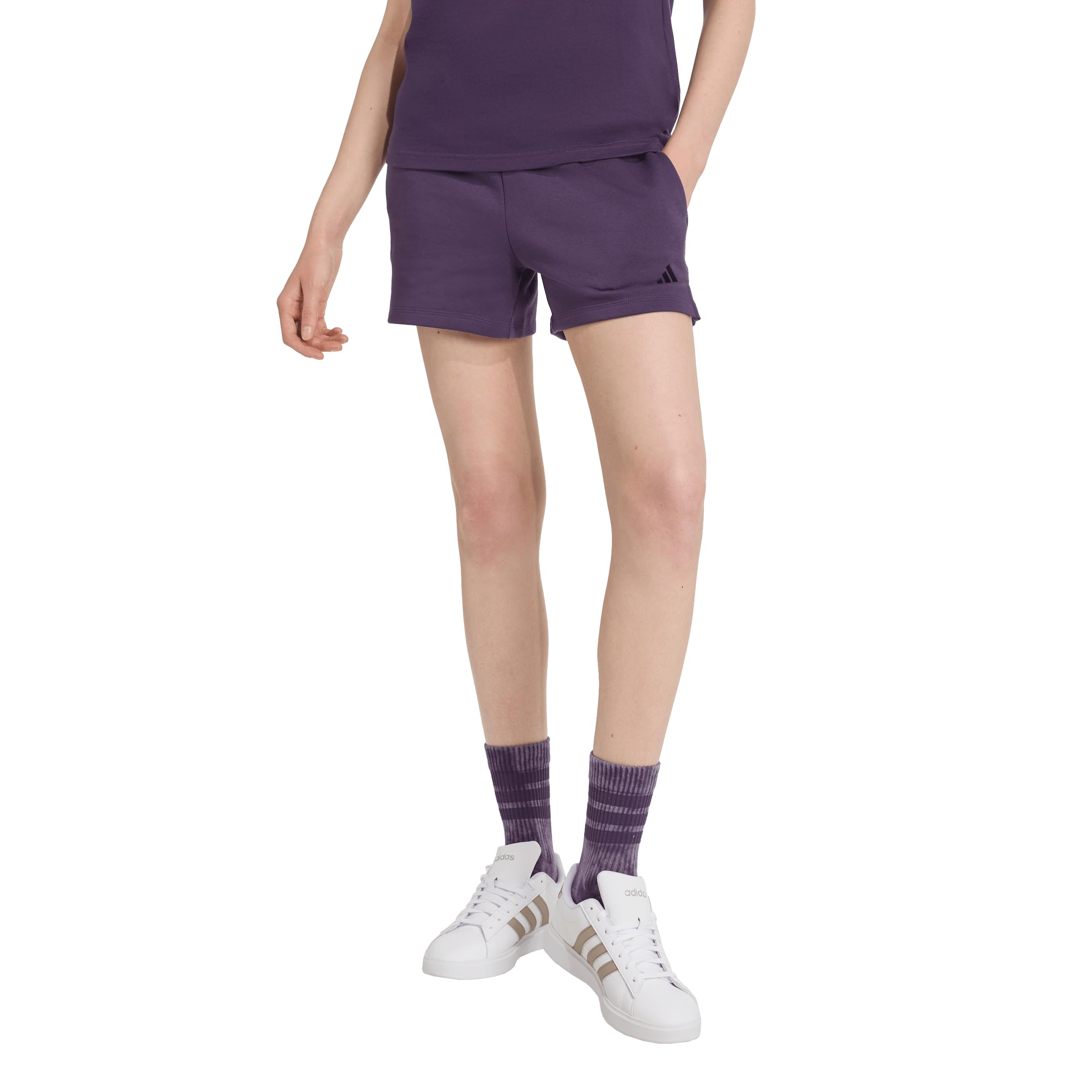 adidas Women's Essentials Small Logo Feelcozy Shorts-picture-38