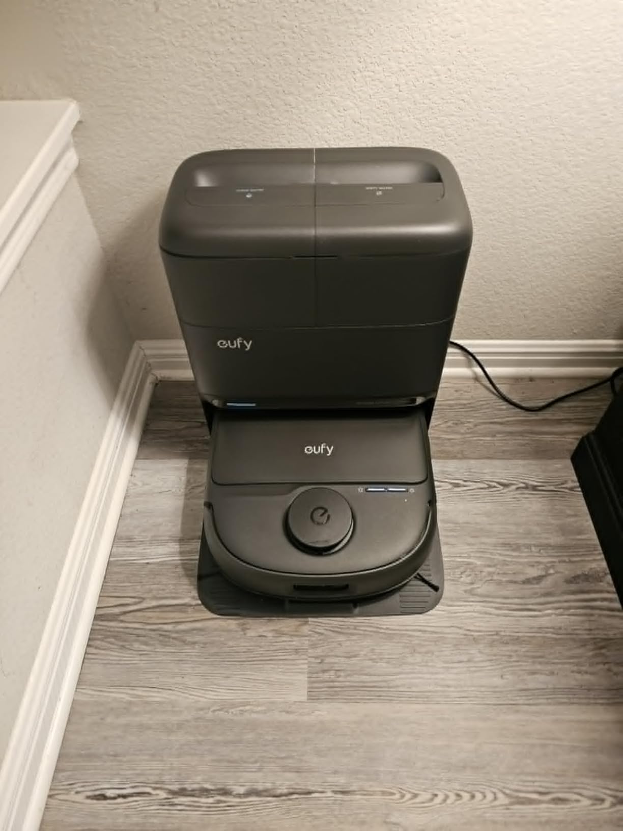 Pet hair pickup on carpet with eufy C28