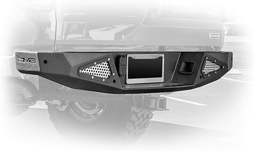 DV8 Offroad RBGL-01 Parachoques trasero para Gladiator JT 2020-22 Alta holgura Se adapta al sensor de fábrica Insertos de malla de aluminio