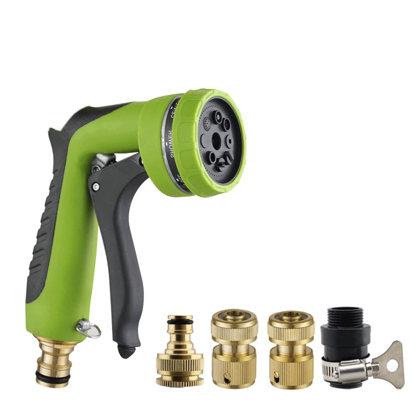 Gartenschlauchdüse Sprühdüse, 8 einstellbare Bewässerungsmuster Multifunktionaler Gartensprinkler