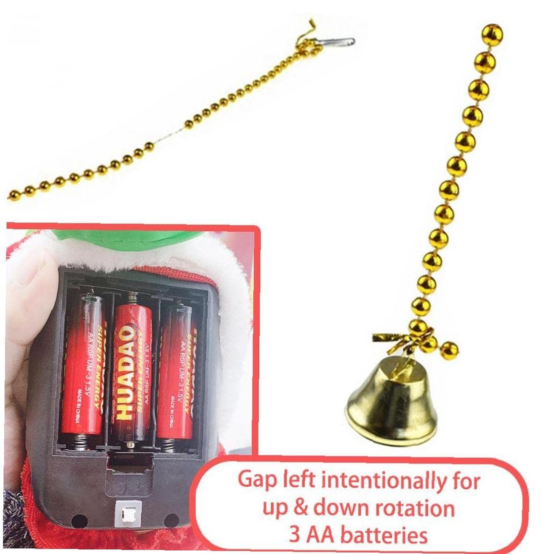 Amazon.co.jp: 電気サンタクライミングロープ、音楽電池式クライミング