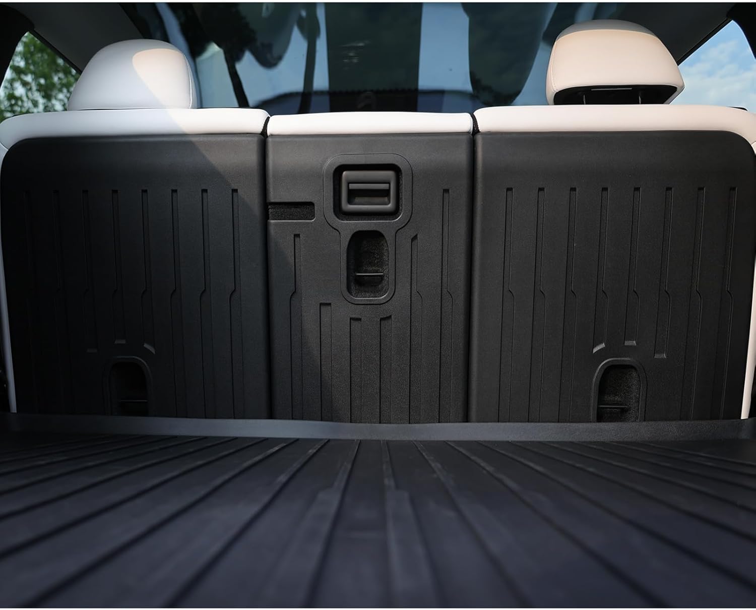 for Tesla Model Y Juniper Rear Seat Back Cover All Weather TPE SeatBack Liner Pad Back Protector Interior Accessories 2025 2026 (5 Seats) Model Y Juniper Seatback Liner