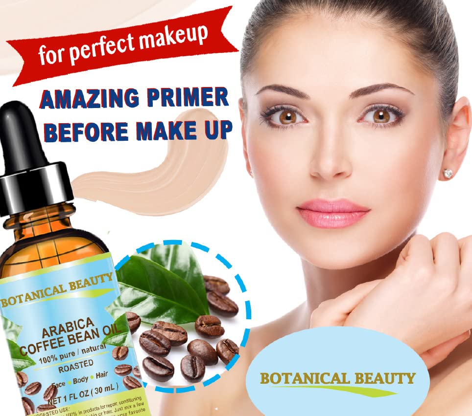 Miniatura 5 de Aceite de grano de café.100% puro con increíble aroma de café para cara, cuerpo, manos, pies, uñas, cabello y labios. Reductor de arrugas,