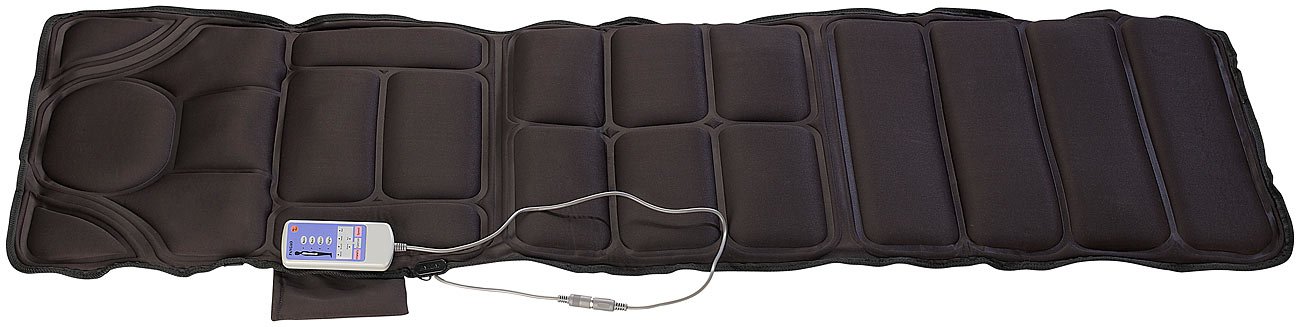 newgen medicals Massageliege: Doppelseitige Ganzkörper-Vibrations-Massageauflage, 6 Programme (Massagematten, Massagematte ganzer Körper, Massagesessel)
