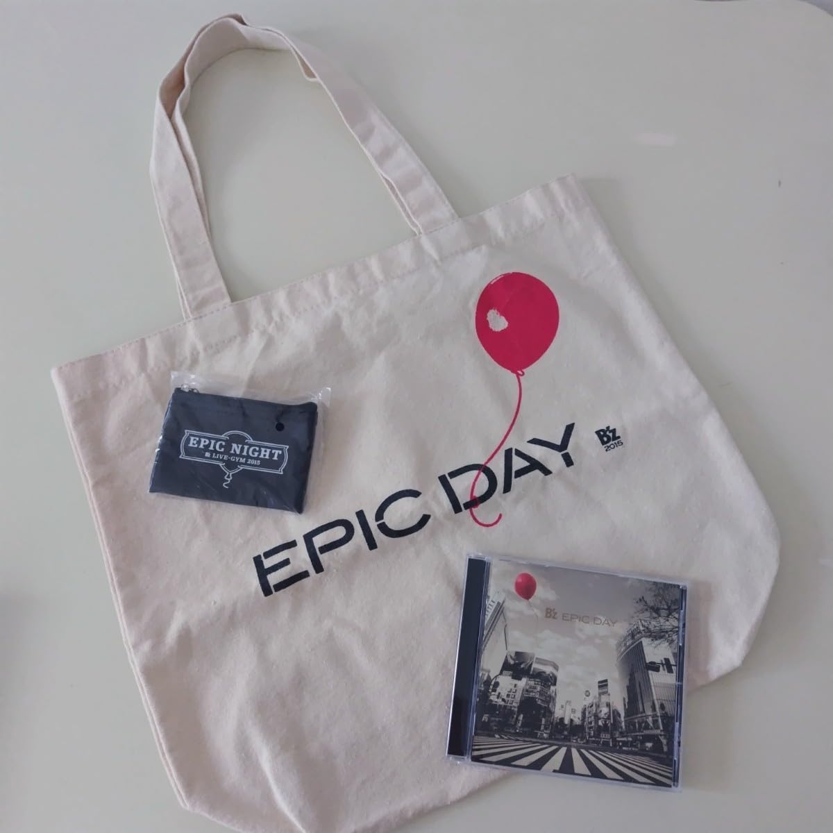 Amazon.co.jp: B'z EPIC DAY CD+オリジナルライブグッズ トートバッグ