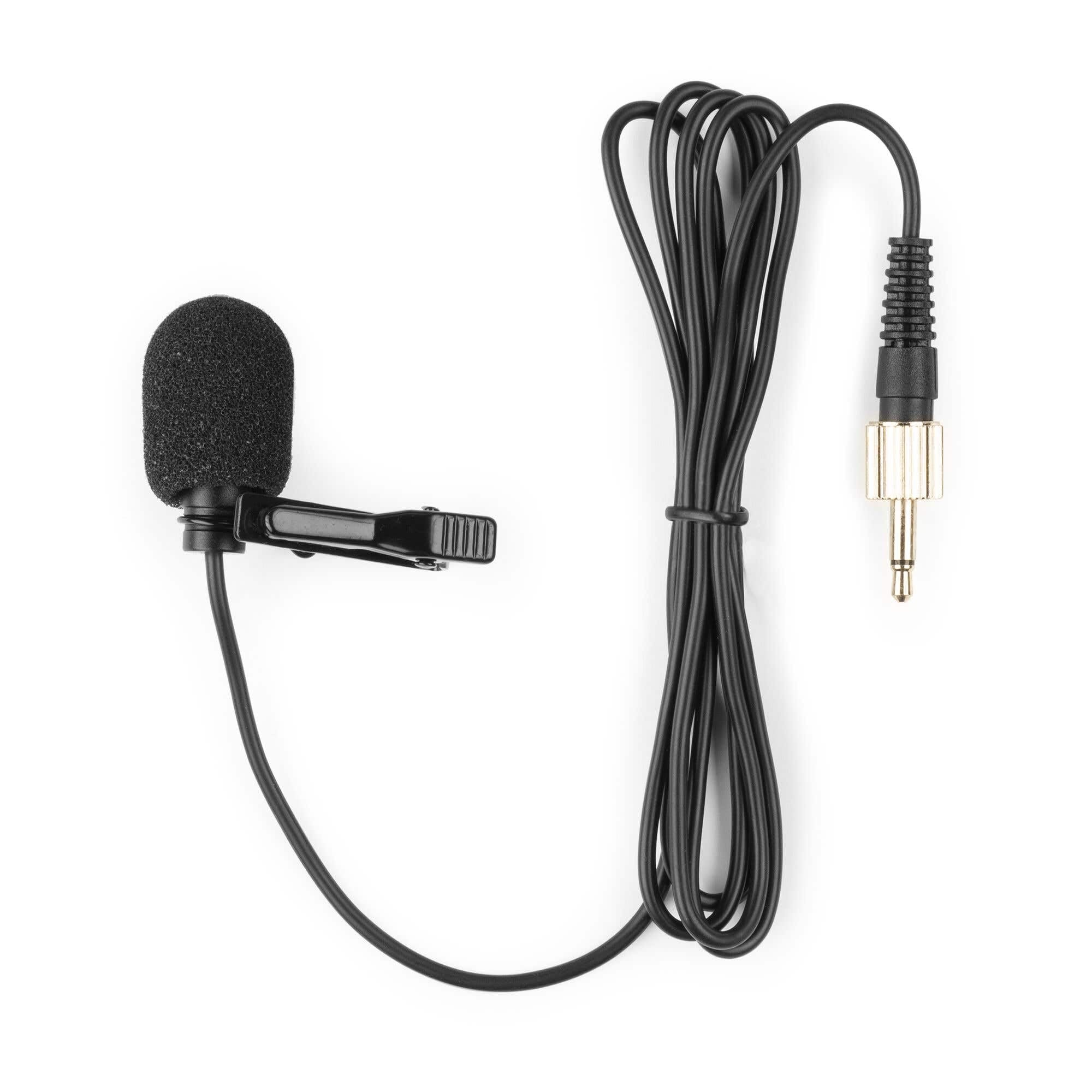 Power Dynamics 220BP Pack de micrófono inalámbrico de diadema y solapa para sistemas PD220, 160 canales, micrófonos de solapa y diadema, indicador de batería, conector 3,5 mm, alimentación de pilas AA