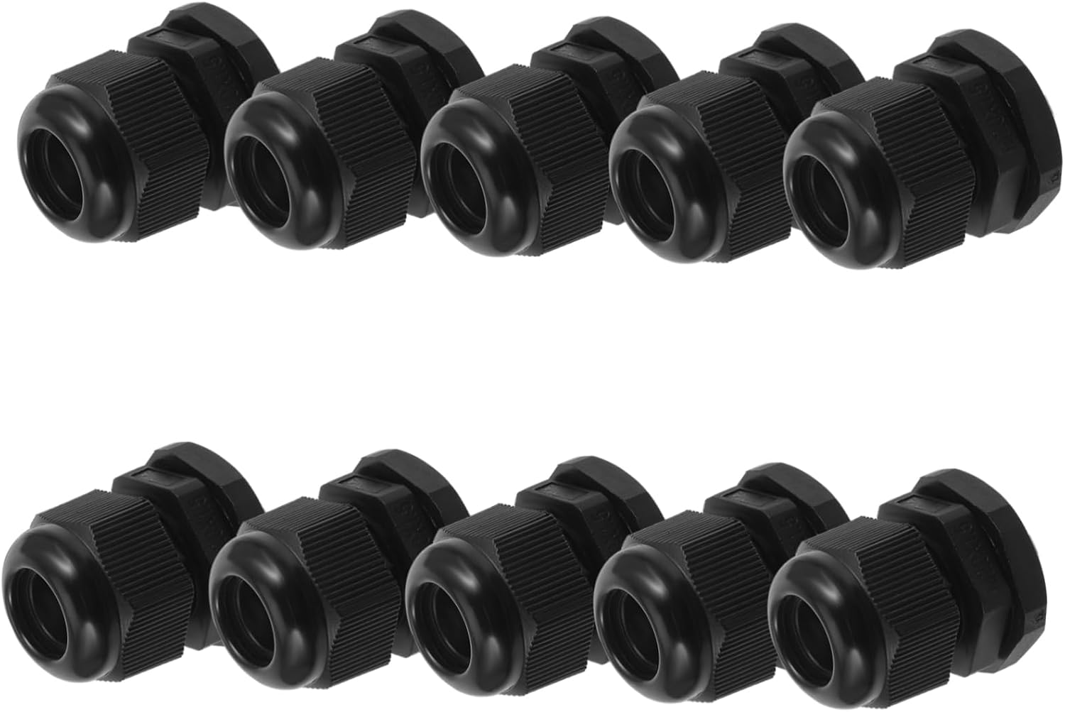 10Pcs Nylon Cable Glands Durable Connectors for Cable Reliable Wire Protectors for Electrical Connections Mechanical Control Boxes and Distribution