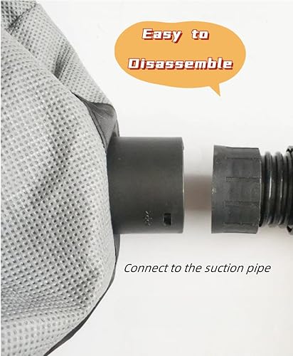 Miniatura 3 de Kikeep Lijadora de paneles de yeso Bolsa de recolección de polvo Bolsa de recolección de máquina de rectificado de pared, accesorio para lijadora de