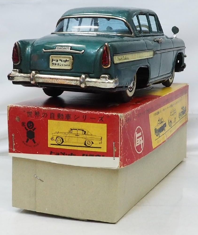 Amazon | 萬代屋ブリキtin toy car自動車BC 赤箱0375 | ミニカー