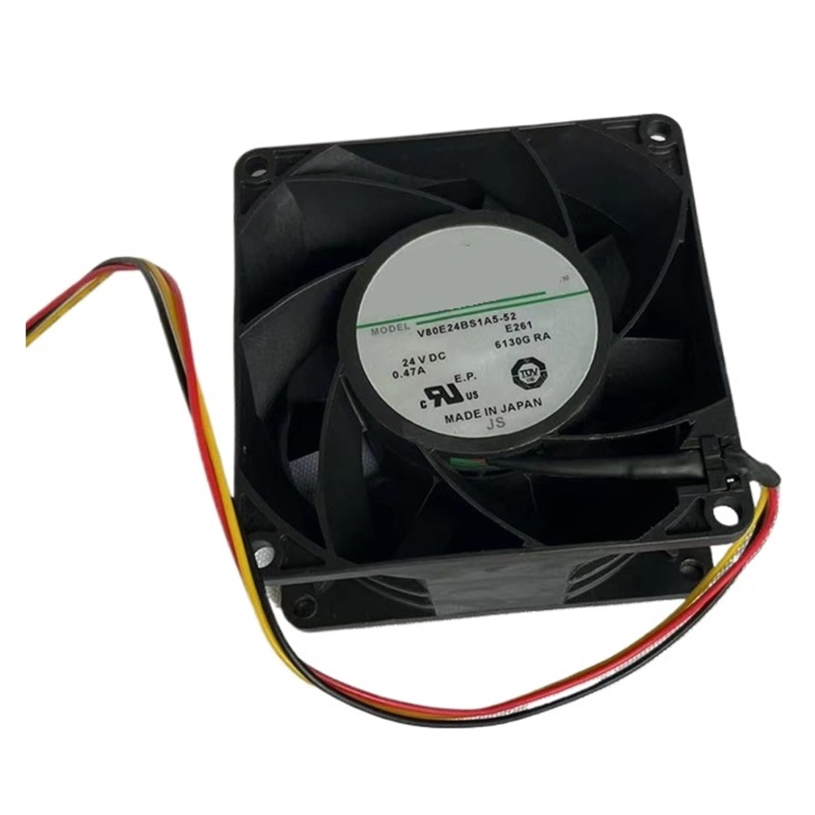 YMUGUEGH 80x80x38mm ATV610 V80E24BS1A5-52 80mm 8038 24V DC Cooling Fan