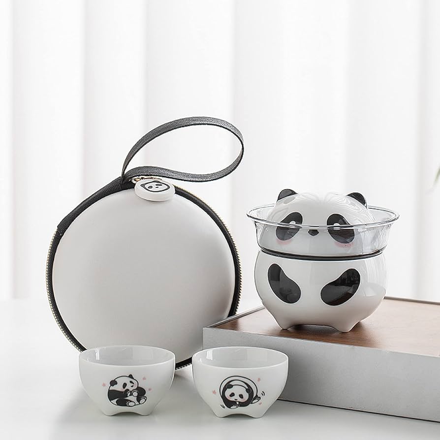 中国茶器 パンダ茶器 未使用品 新品 パンダ 工夫茶セット 中国茶器 茶壺 茶海 聞香杯 飲杯