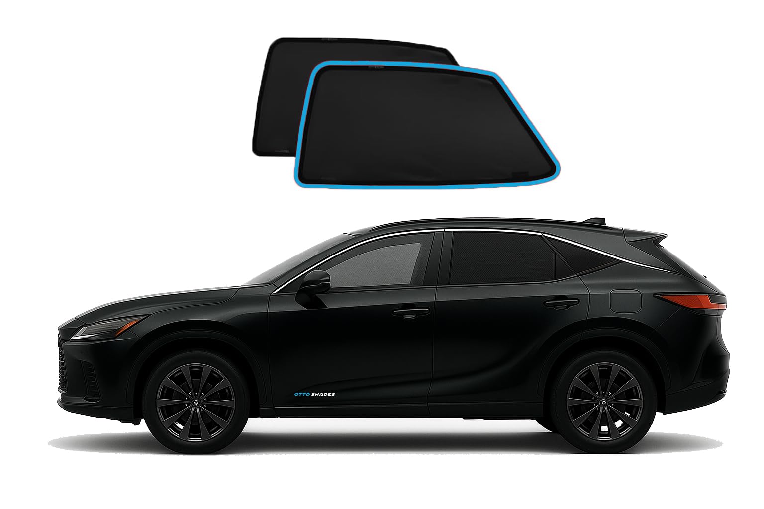 Side Windows Mesh Sun Shade for Lexus RX 2023-2025, Custom Fit, Magnetic, Rear & Port Windows Sun Blind for Baby Protection, UV/Heat Reduction,Privacy