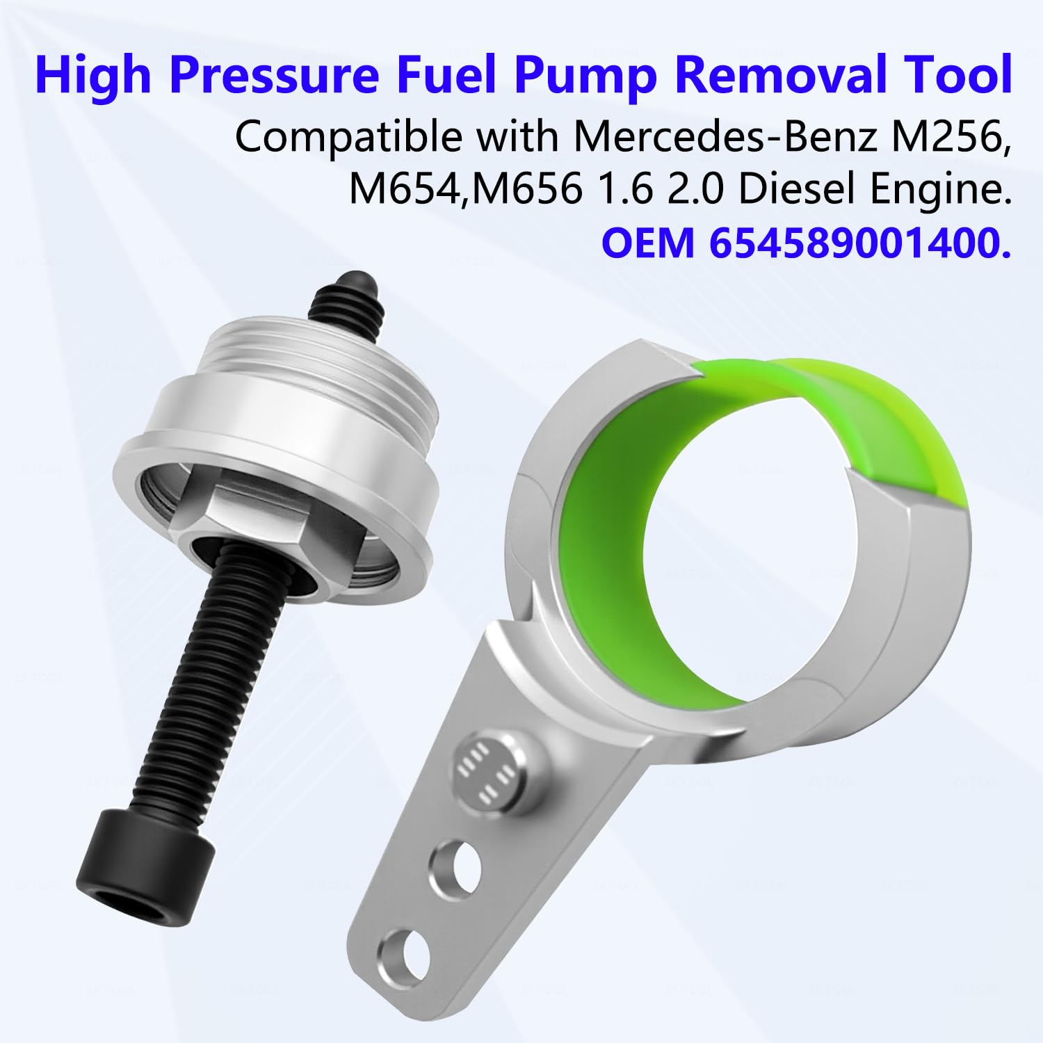 ZKTOOL Hochdruck-Kraftstoffpumpen-Entfernungswerkzeug, kompatibel mit Mercedes-Benz M256, M654, M656 1.6 2.0 Dieselmotor.Entspricht OEM 654589001400