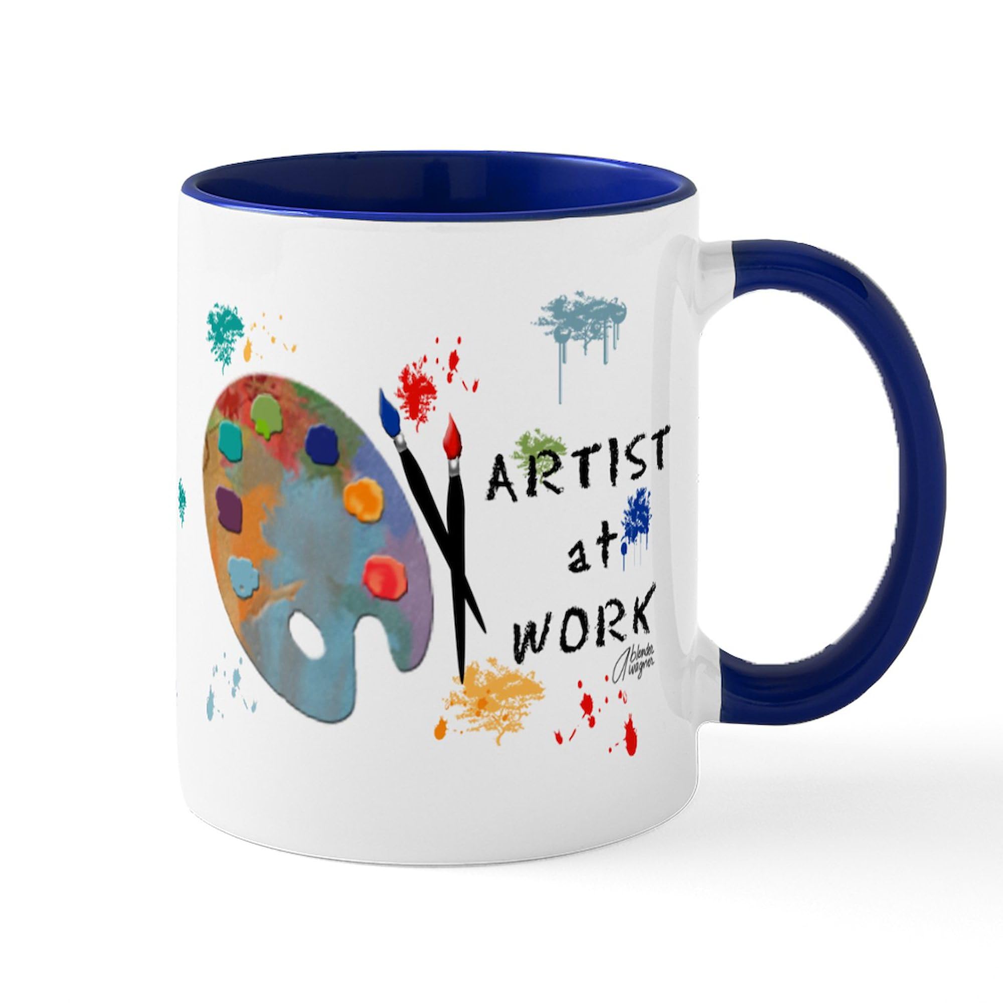 CafePress Artist At Work Mug 11 oz (325 ml) Ceramic Coffee Mug