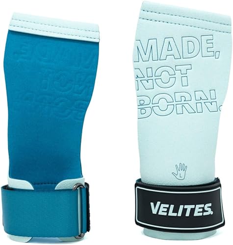 Velites I Quad Pro Handgrips I Guantes de entrenamiento cruzado profesional o gimnasia I All Surface I Use con magnesio I Incluye bandas gratis