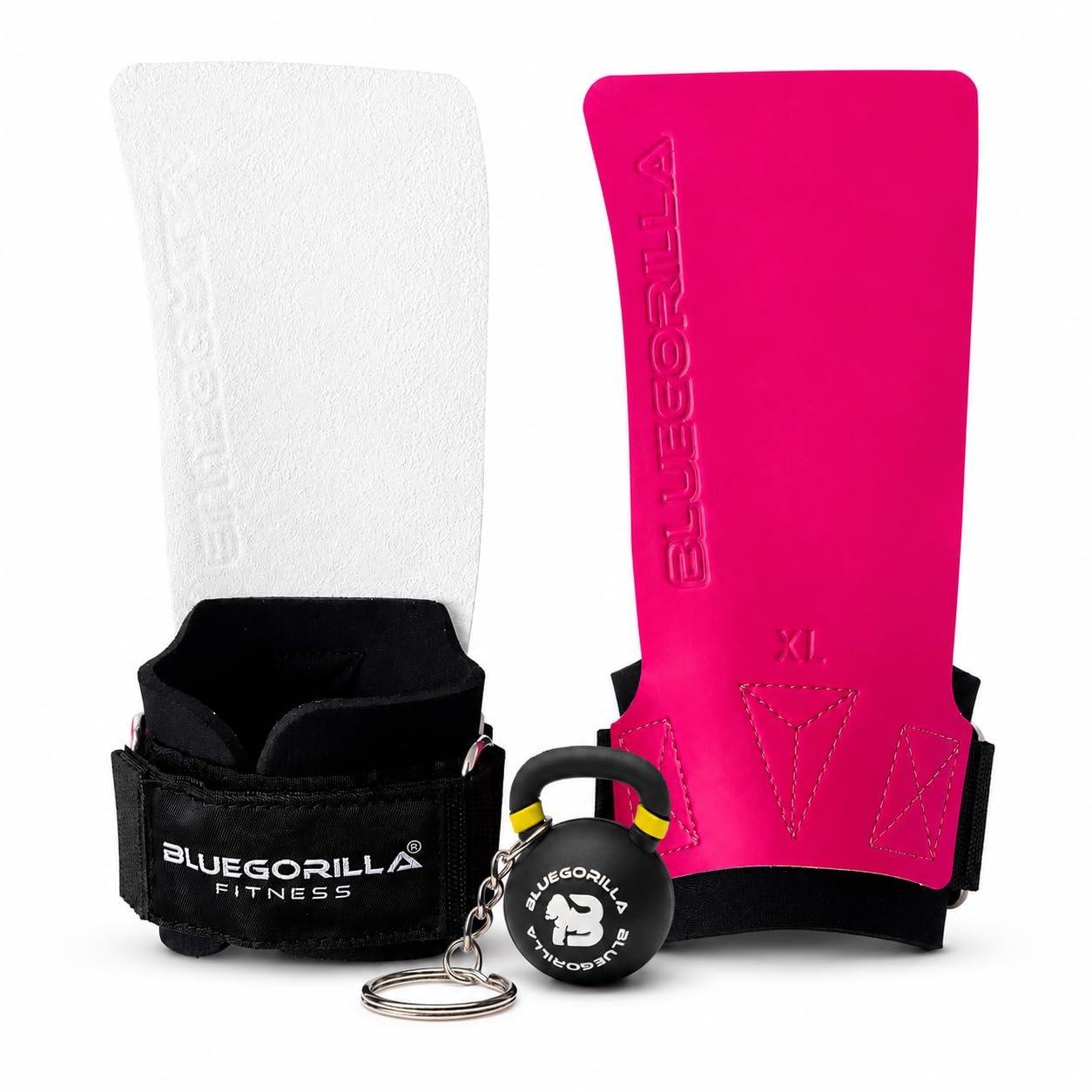 BLUEGORILLA Zawodnik 2.0 - Calleras dla Crossfit. Grip RX bez magnezu!. Maksymalna przyczepność i ochrona Twoich rąk. Siłownia, Box,kalistenia itp. Neopren ochronny na nadgarstek