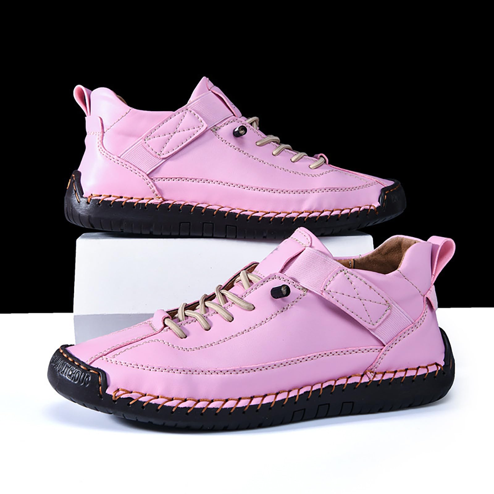 Treckingschuhe-Herren Casual Wasserdicht Wanderschuhe Weiches Schnürschuhe
