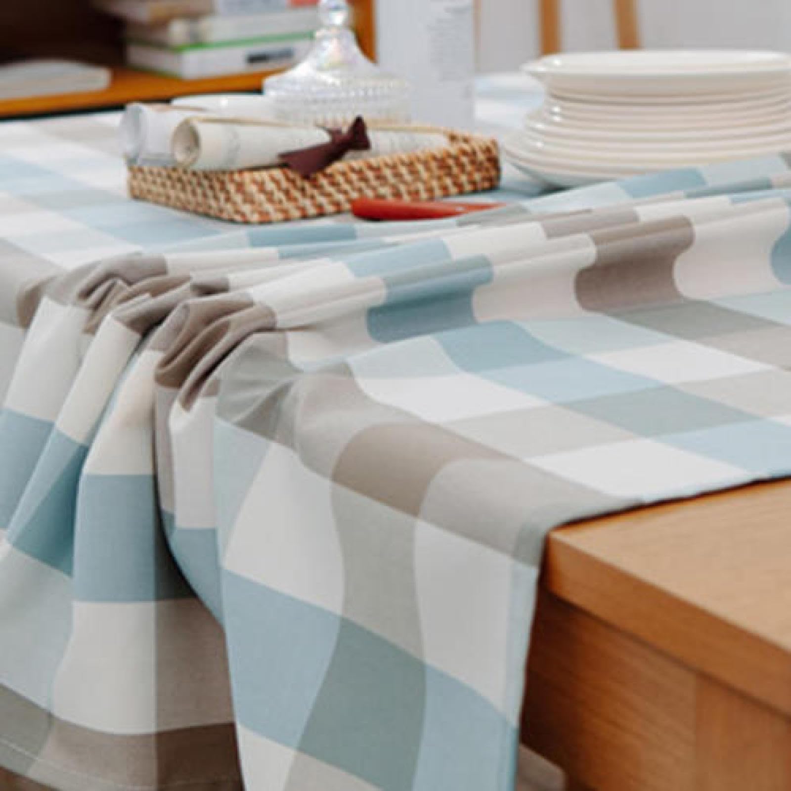 Manteles Mesa Antimanchas Impermeable Cloruro de Polivinilo Nórdico o para Cocina Comedor White 200cm de Diámetro Redondo