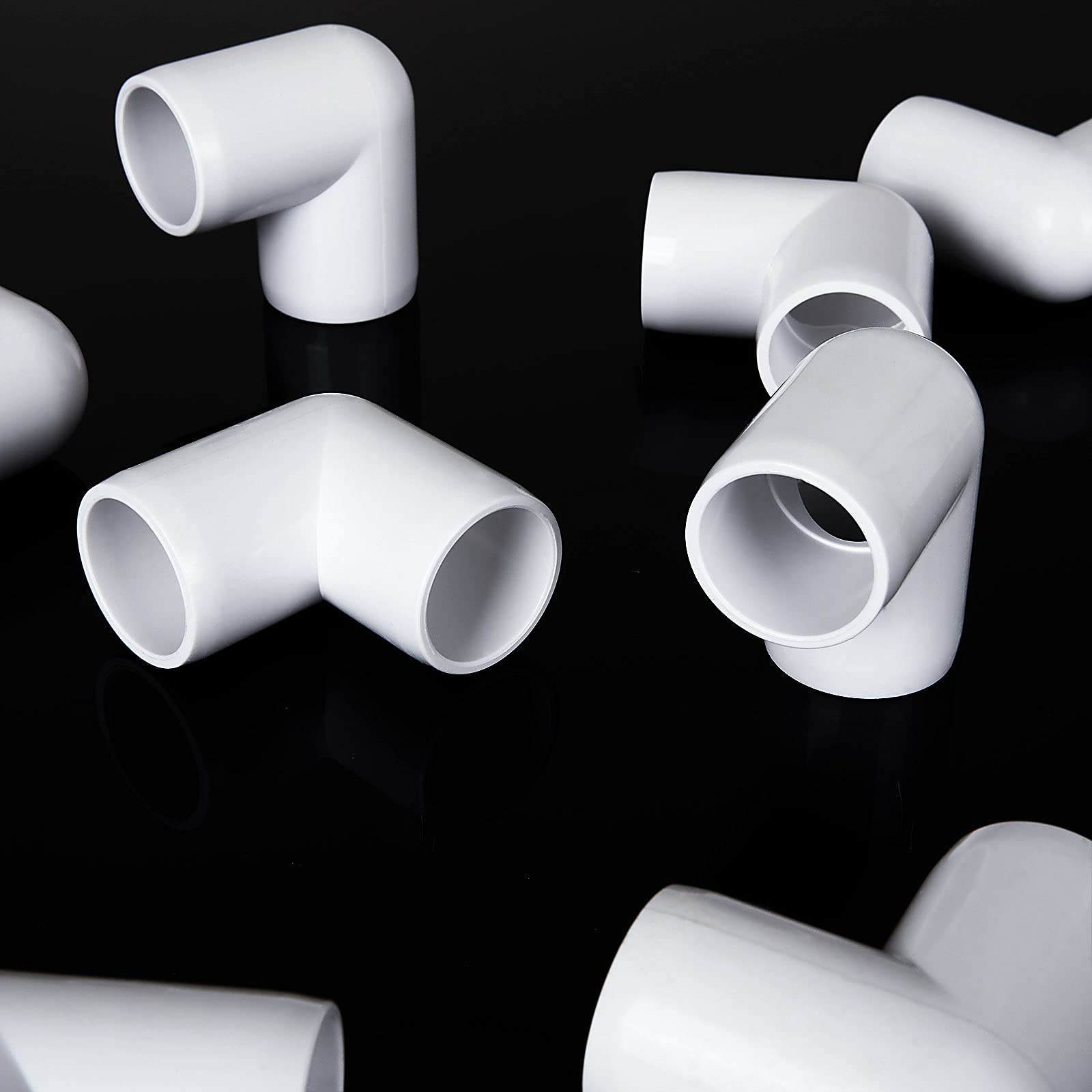 Buy 24 Pack 3/4" PVC Elbow Fittings 90 Degree Right Angle PVC Pipe
