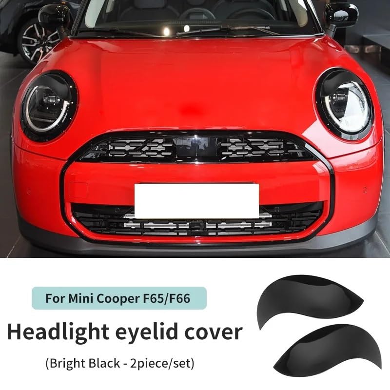 Cejas para Faros Delanteros compatibles con Mini Cooper F65 F66. Doble embellecedor Exterior para Faros Delanteros.