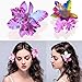 YSSZAM 5Pcs Hawaiian Flower Hair Clip for Women Girls Fashion Bohemian Flowers Hair Accessory for Dancer Bridal Wedding Beach Party